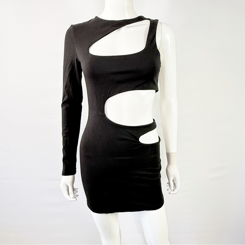 Superdown Katia Black Cut Out Mini Dress Size S Cocktail Party Clubwear